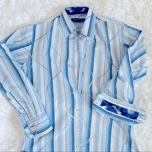 Designer Georg Roth Los Angeles Long Sleeve Button Down Rare Y2K